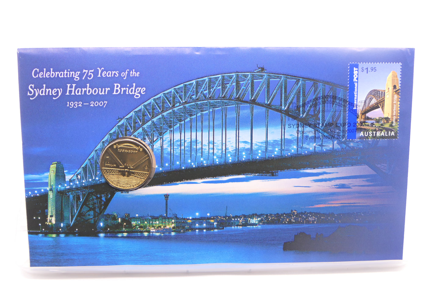 2007 Celebrating 75 Years of the Sydney Harbour Bridge 1932—2007 PNC — Sydney Stamp Expo front