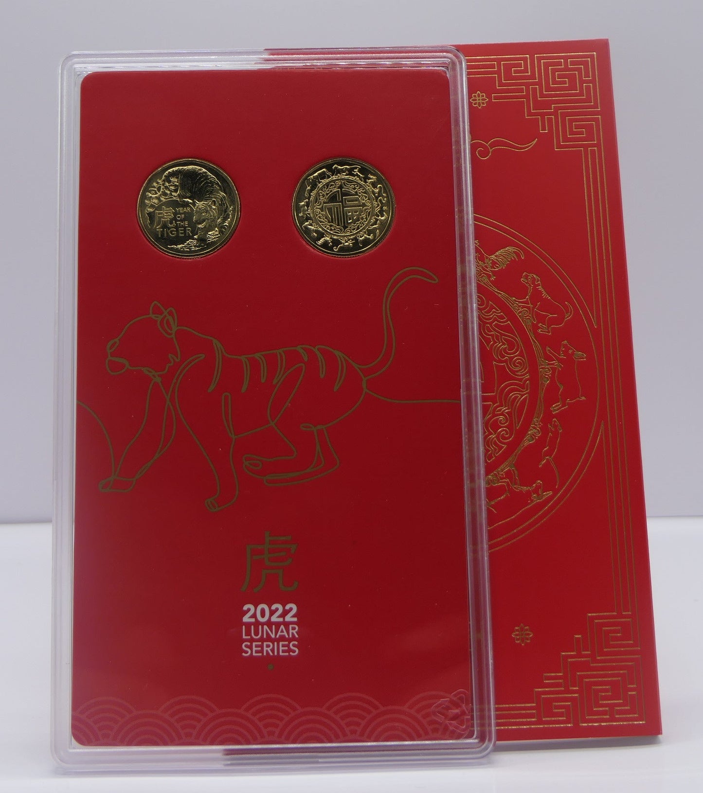 2022 Lunar Series — Year of the Tiger — Two $1 Coin Set — Royal Australian Mint reverse