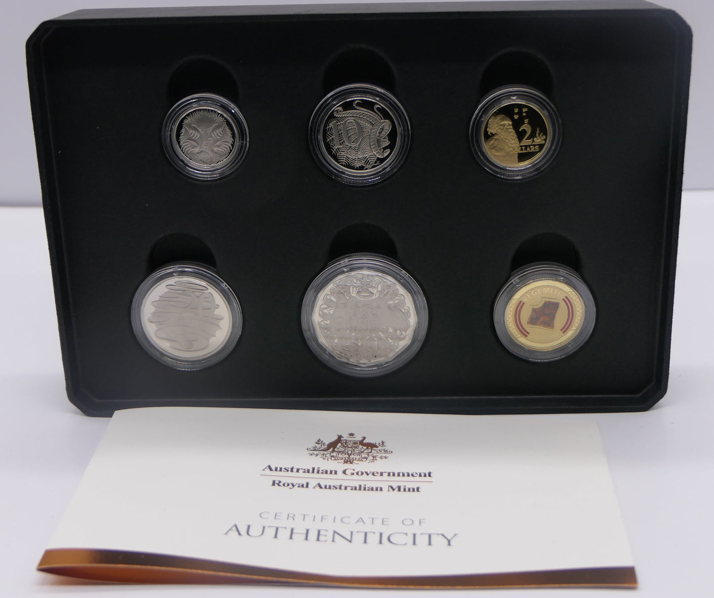 Tastes Like 100 Years of Happy Little Vegemites — Six Coin Set — Royal Australian Mint reverse
