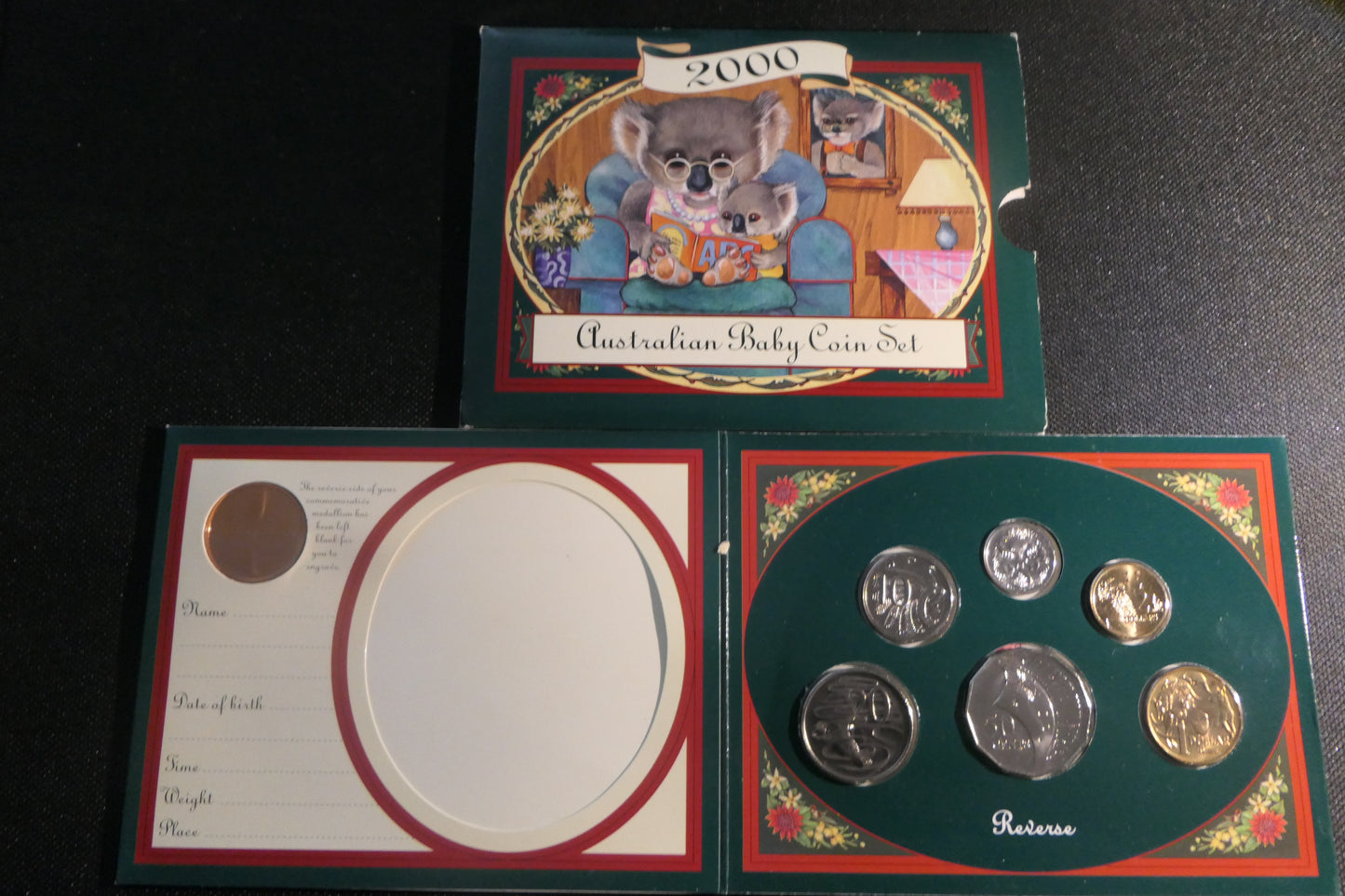 2000 Royal Australian Mint Australian Baby Coin Set Uncirculated front