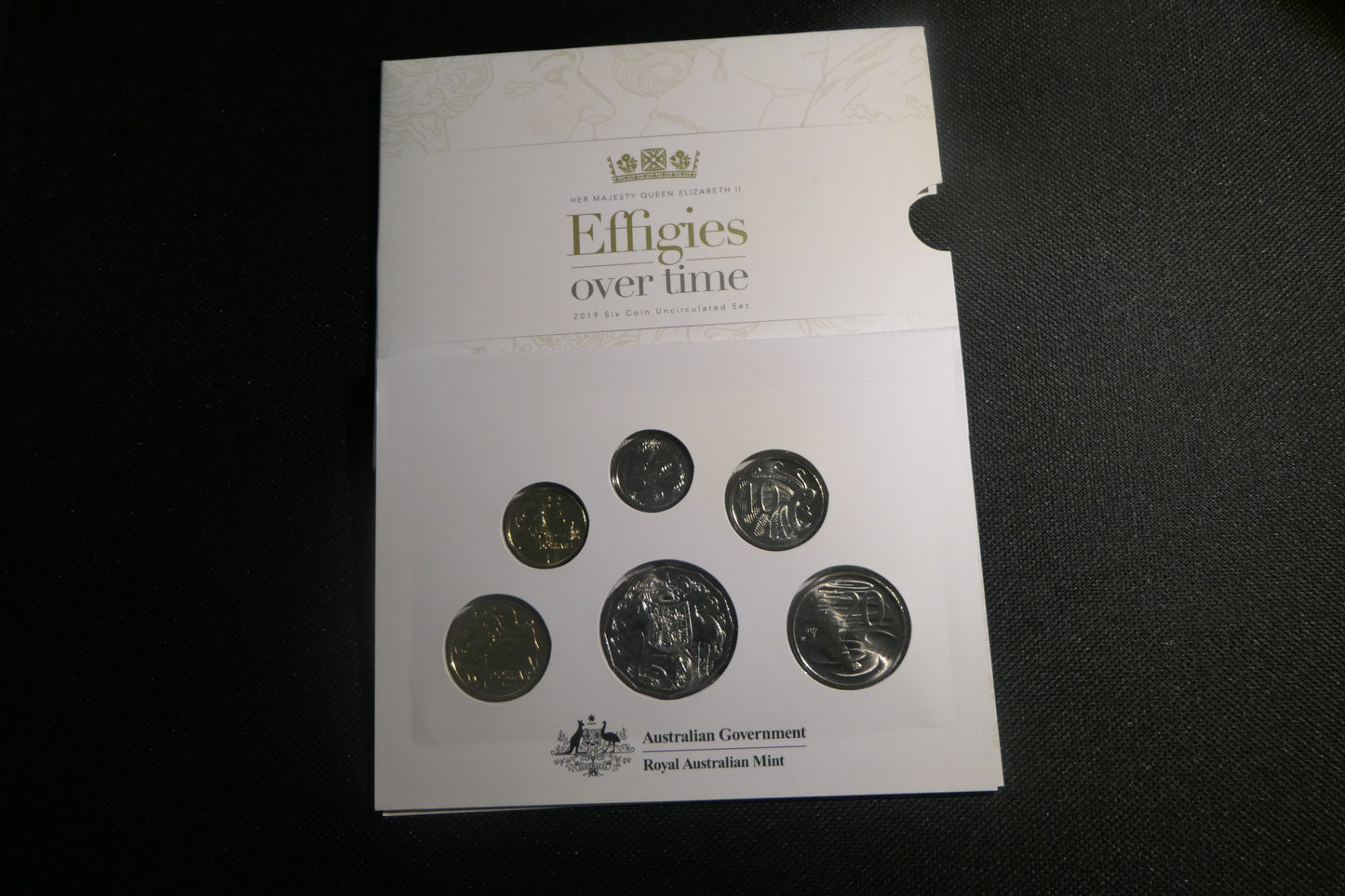 2015 Her Majesty Queen Elizabeth II Effigies Over Time Six Coin Uncirculated Set front