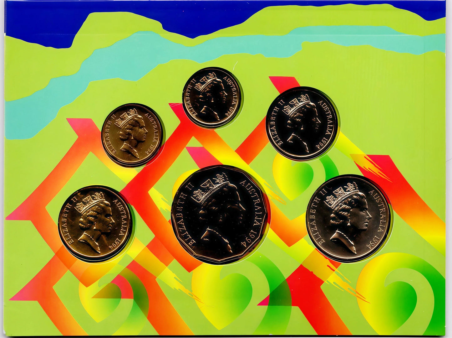 1994 Royal Australian Mint Uncirculated Coin Set reverse
