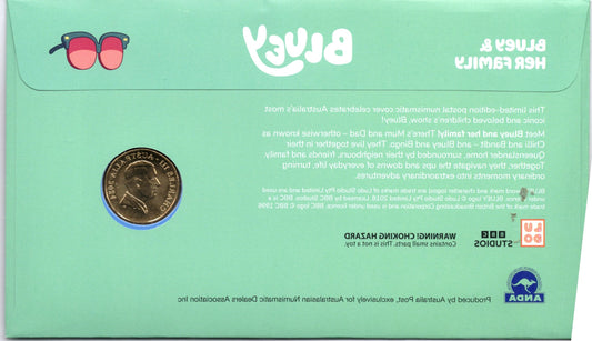 2026 Australia Post Bluey ANDA Hobart Money Expo 265/700 PNC reverse