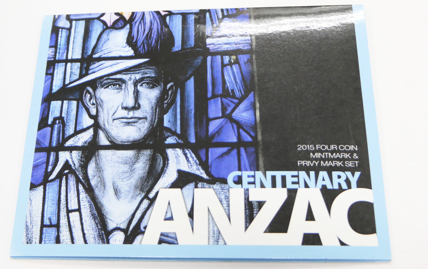 2015 Centenary ANZAC Four Coin $1 Mint Mark Set front