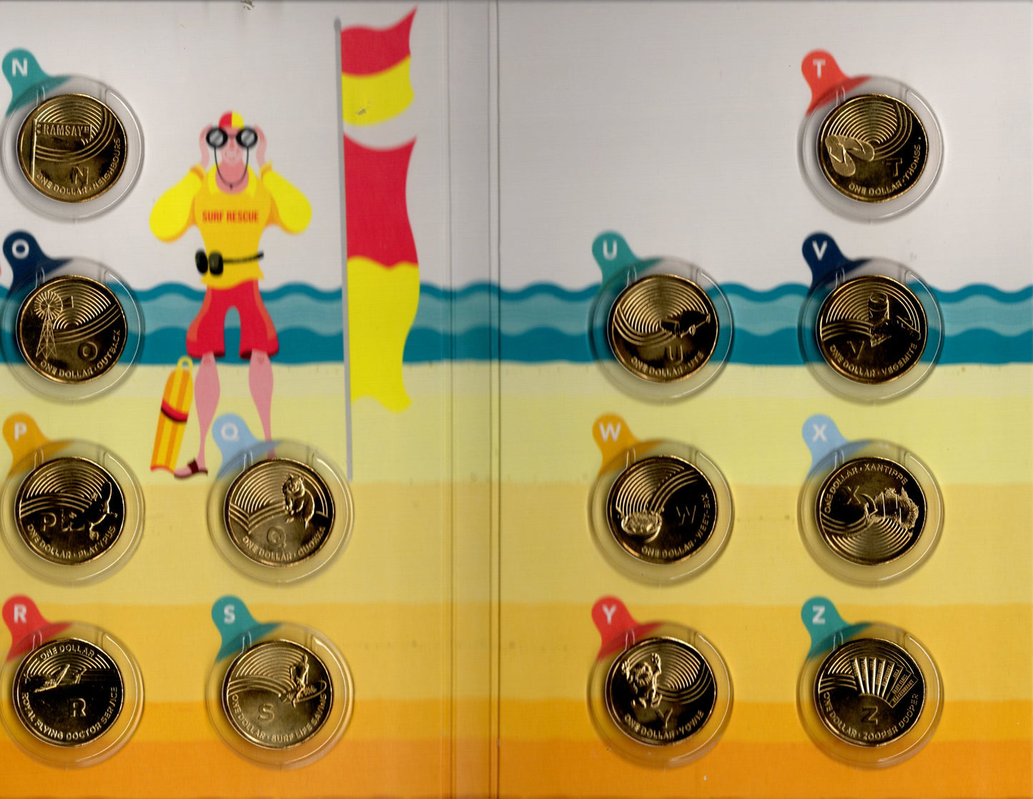 the Great Aussie Coin Hunt — Complete a—Z $1 Uncirculated Coin Collection — 26 Coins — Australia Post image 3