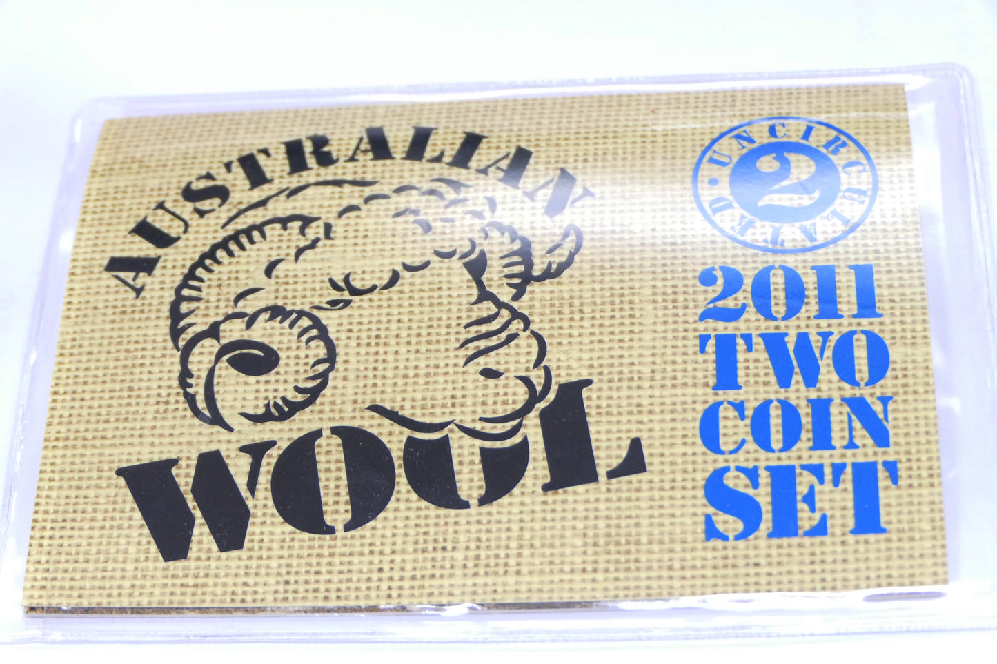 2011 Royal Australian Mint Australian Wool Two Coin Mint Set front