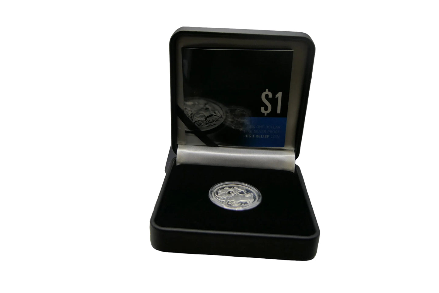 2014 $1 Mob of Kangaroos Fine Silver Proof High Relief Coin — Royal Australian Mint reverse