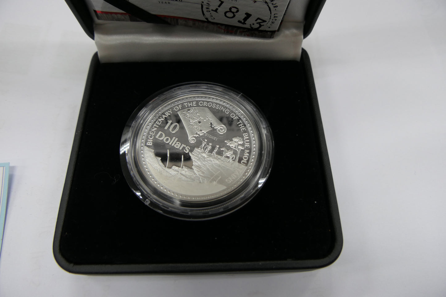 2013 Bicentenary of the Crossing of the Blue Mountains Ten Dollar Silver Proof Coin front