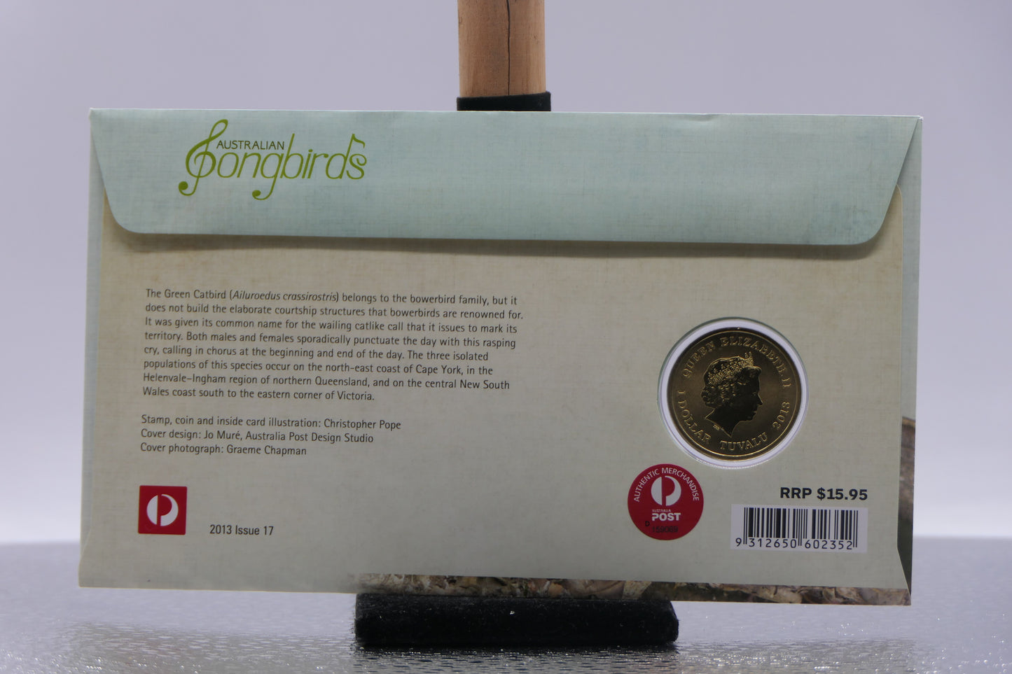Australia Post Australian Songbirds PNC reverse