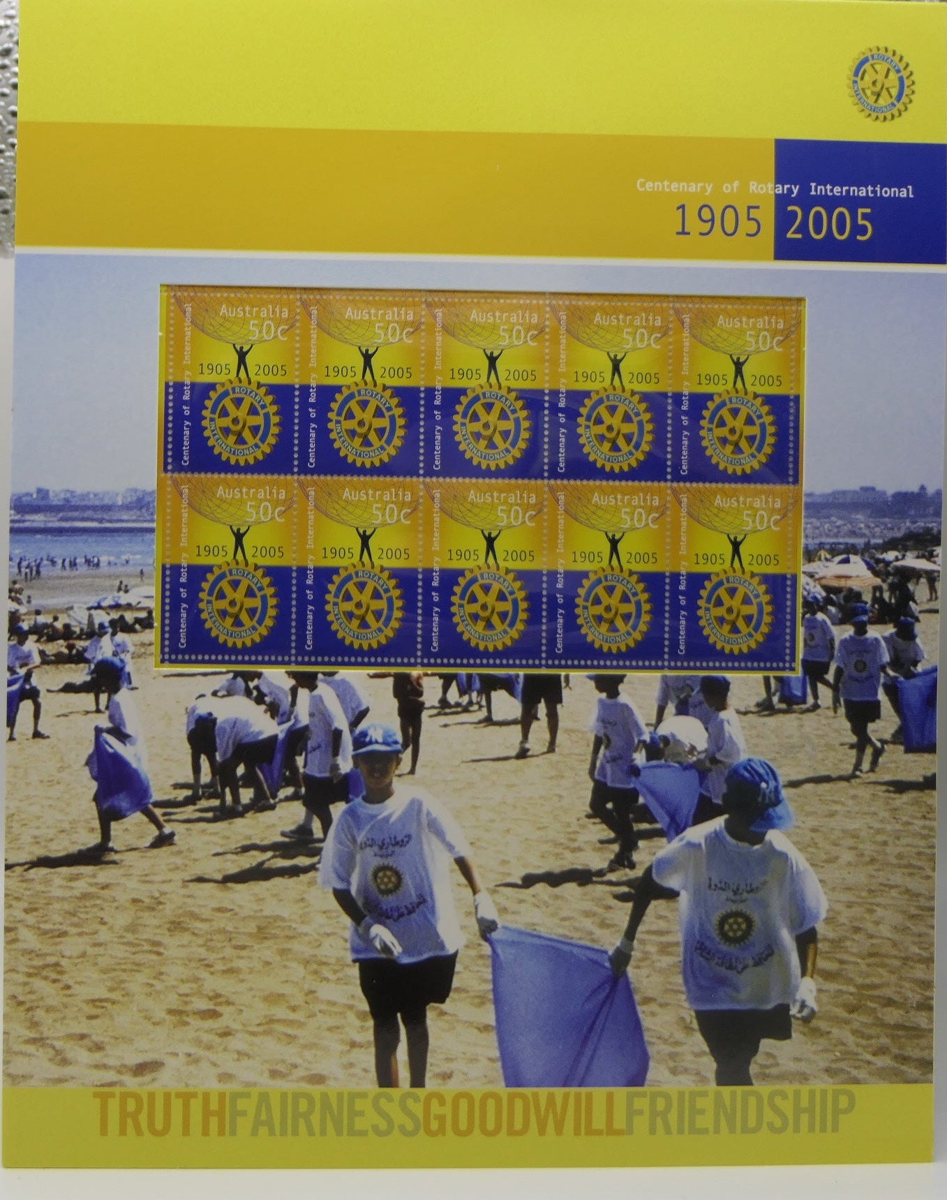 Centenary of Rotary International 1905–2005 Stamp Sheet