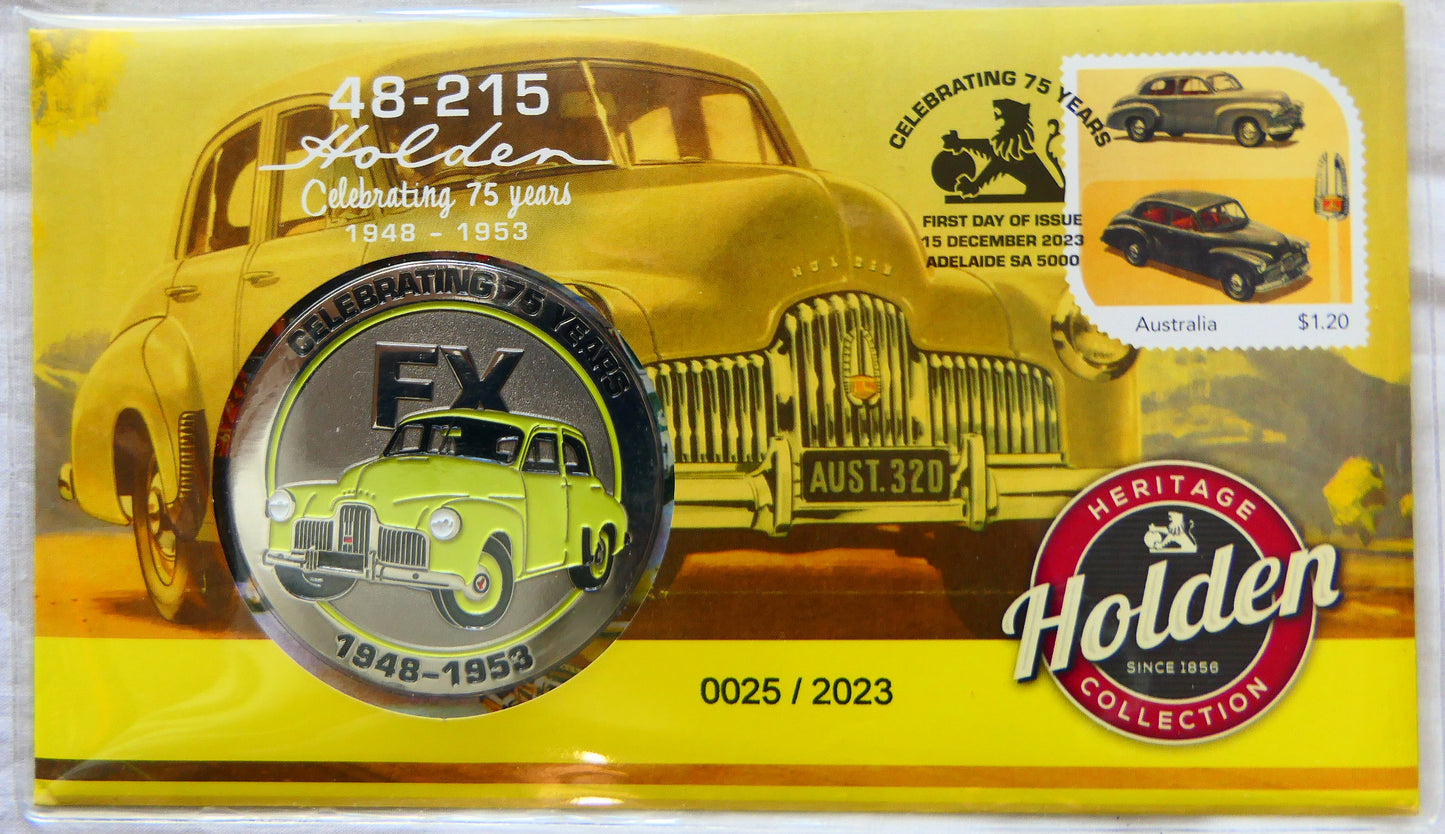 2023 Holden 48-215 Fx — Celebrating 75 Years 1948—1953 PNC — Heritage Holden Collection — 0025/2023 front
