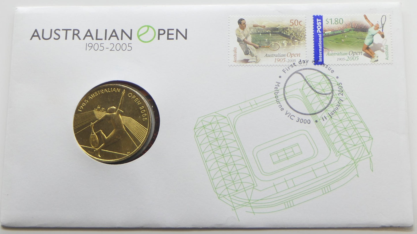 2005 Australian Open, 1905-2005 PNC Rrp $28.00 front