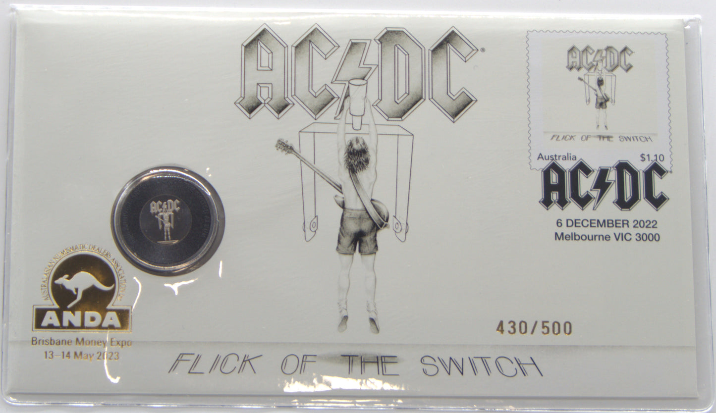 2022 Issue 26a 20c Ac Dc Flick of the Switch Limited Edition PNC - front