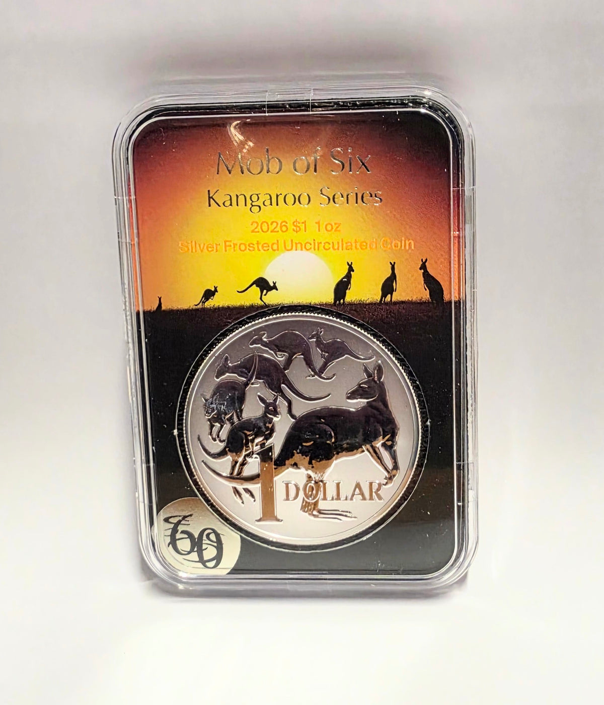 2026 $1 Mob of Six Kangaroo Series 1oz Silver Uncirculated