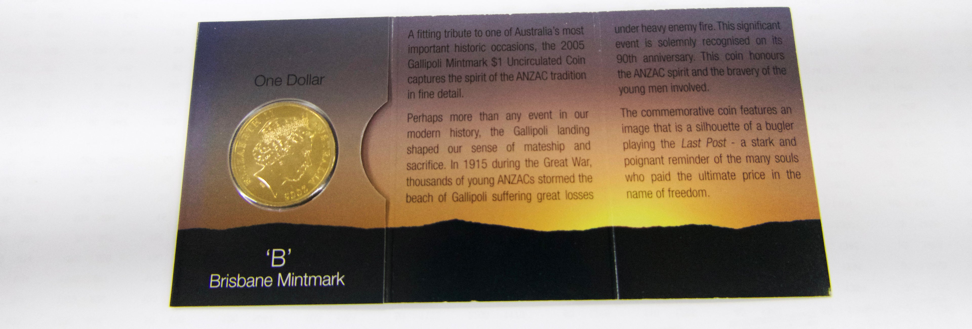 2005 $1 Gallipoli 'B' mm