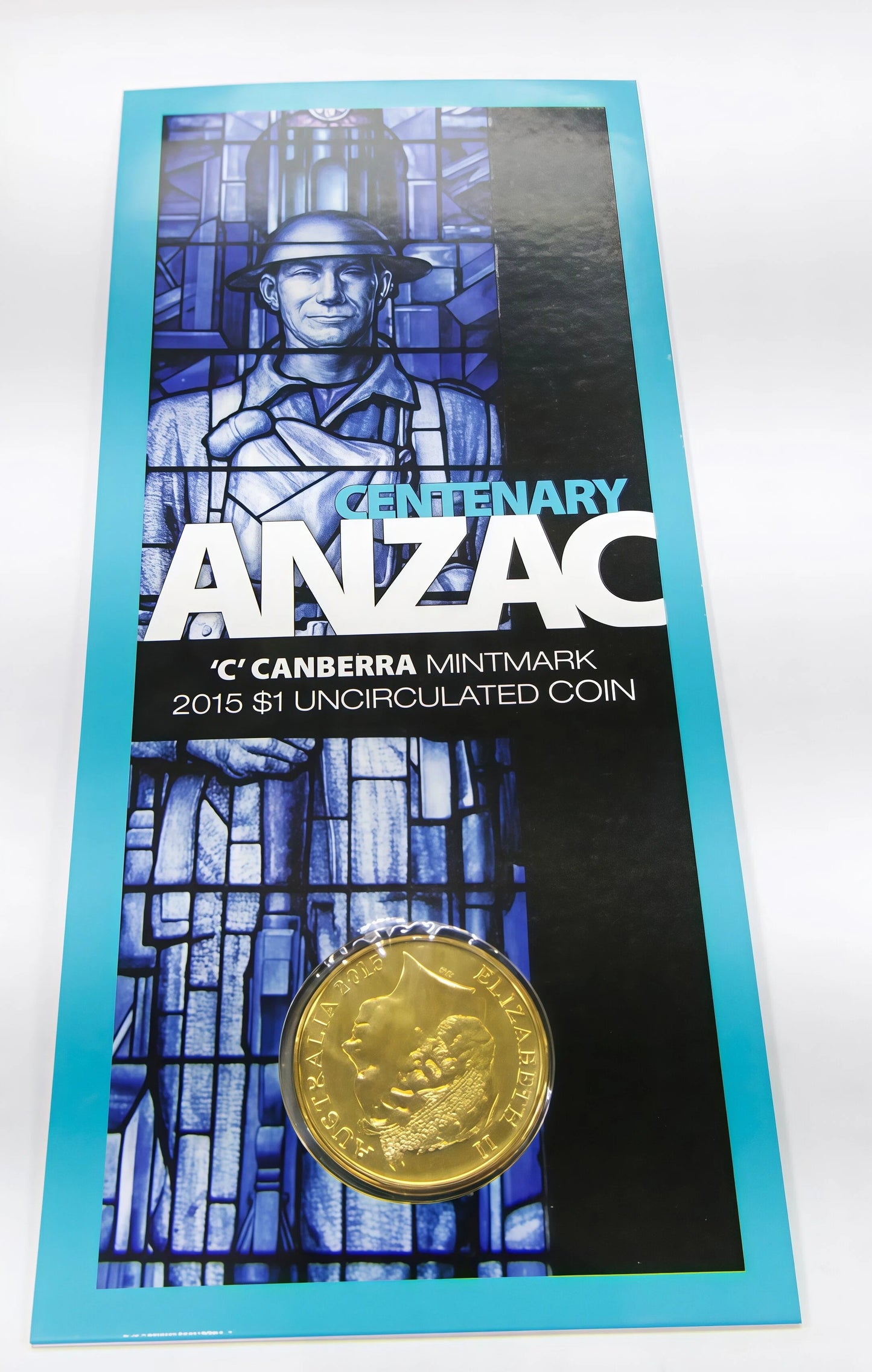 2015 $1 'c' Mintmark Centenary ANZAC front