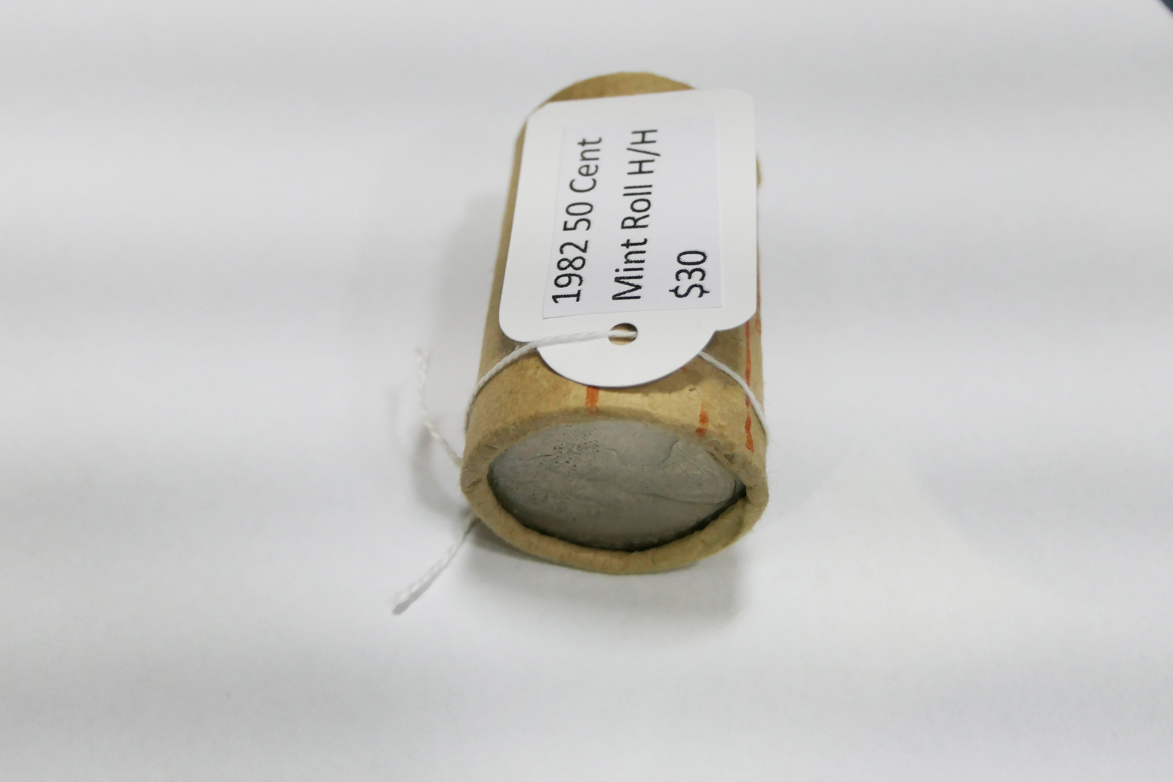 1982 50c Mint Roll H/H