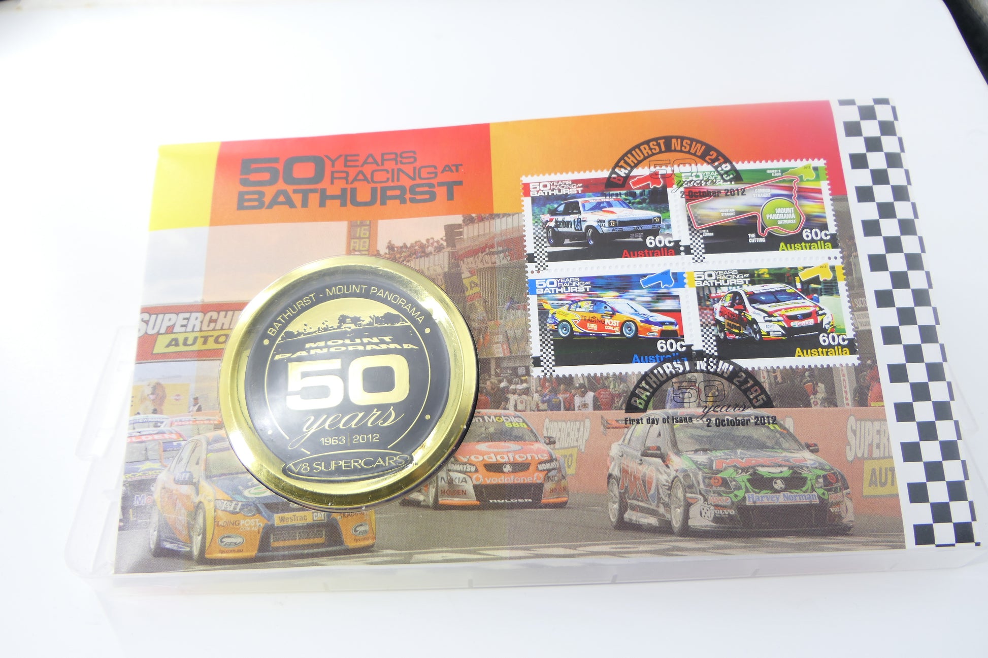 Australia Post 50 Years Racing at Bathurst PNC — Mount Panorama V8 Supercars 1963-2012 front