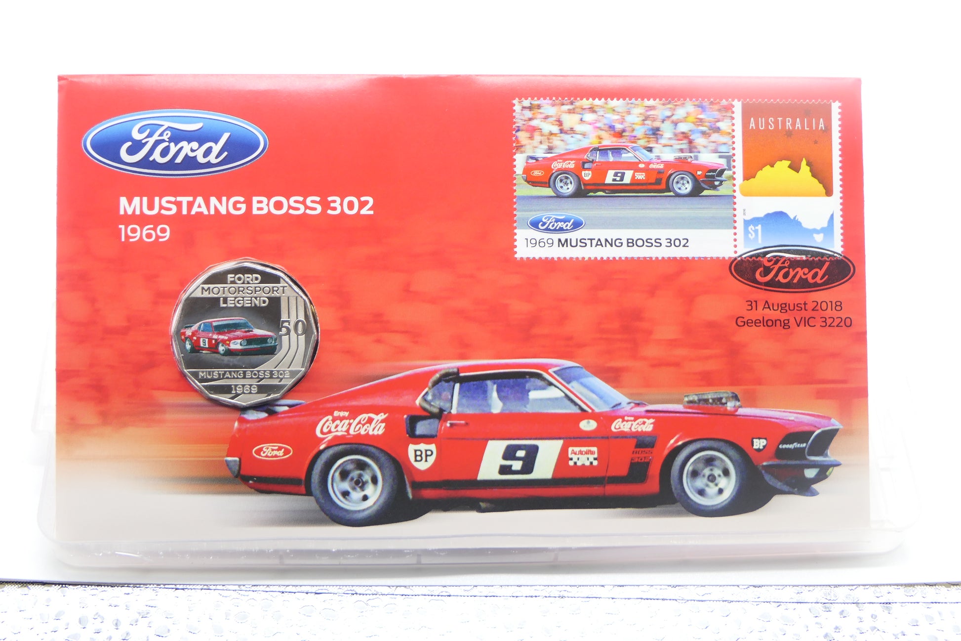 2018 Ford Motorsport Legend — 1969 Mustang Boss 302 PNC — Geelong Vic — 31 August 2018 front