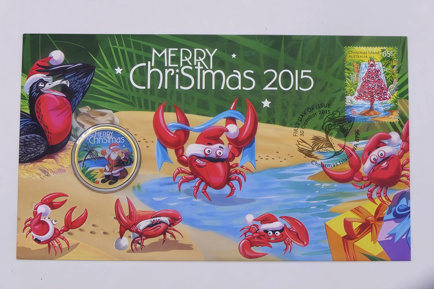 2015 Merry Christmas Christmas Island PNC front