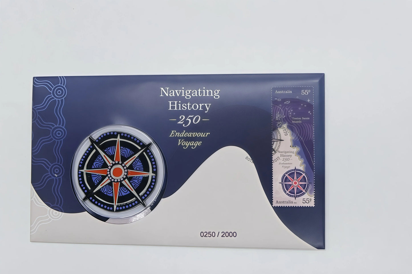Navigating History 250 — Endeavour Voyage PNC (0250/2000) front
