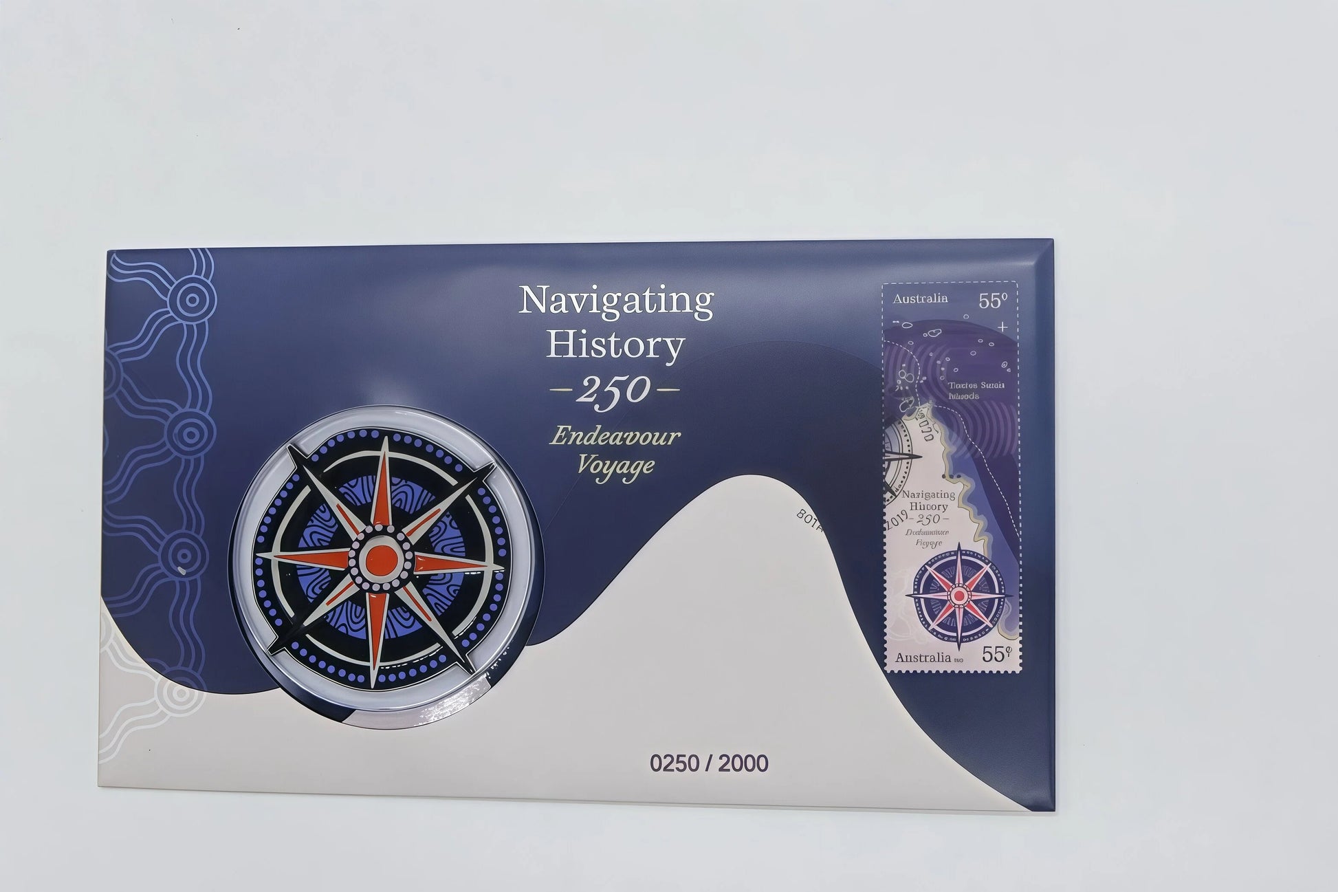 Navigating History 250 — Endeavour Voyage PNC (0250/2000) front
