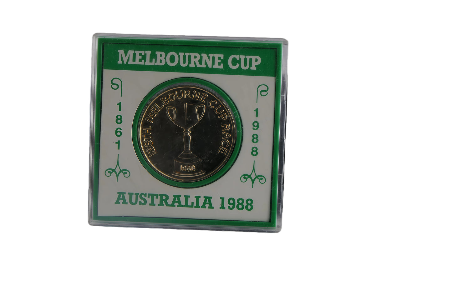 Melbourne Cup 128th Race 1988 Commemorative Coin Case front
