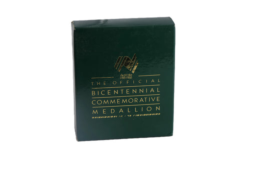 the Official Australian Bicentennial Commemorative Medallion 1788—1988 front