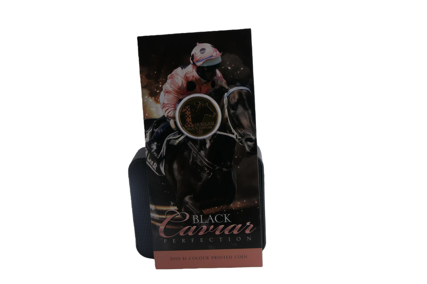 Black Caviar Perfection 2013 $1 Colour Printed Coin Card front