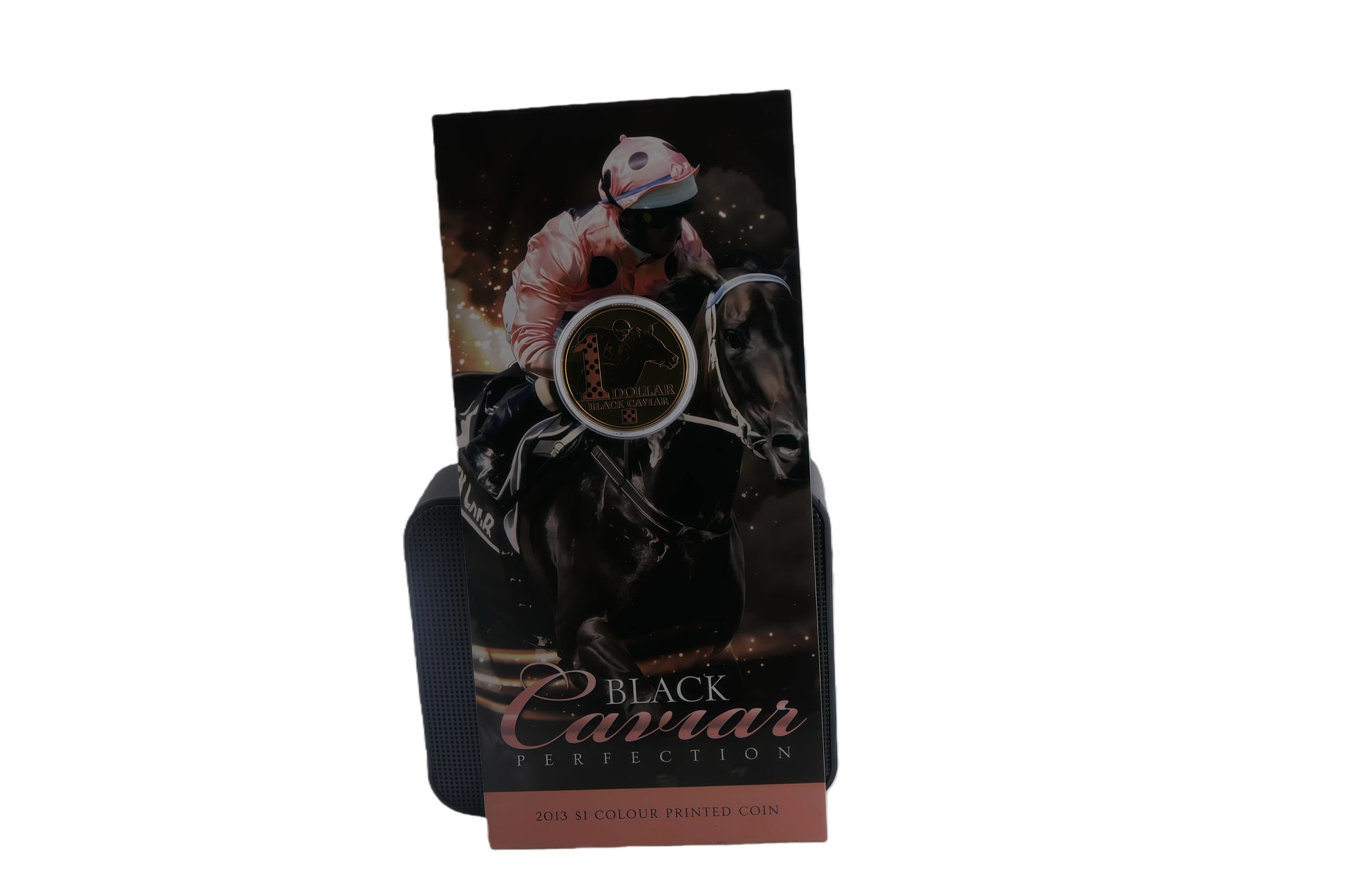 Black Caviar Perfection 2013 $1 Colour Printed Coin Card front