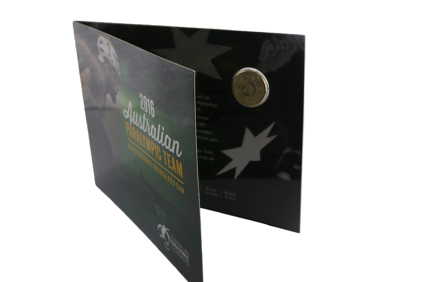 2016 Australian Paralympic Team $2 Uncirculated Coin Card — Rio front