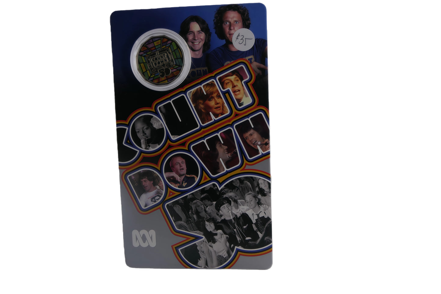 Abc Countdown 50c Coloured Uncirculated Coin Card front