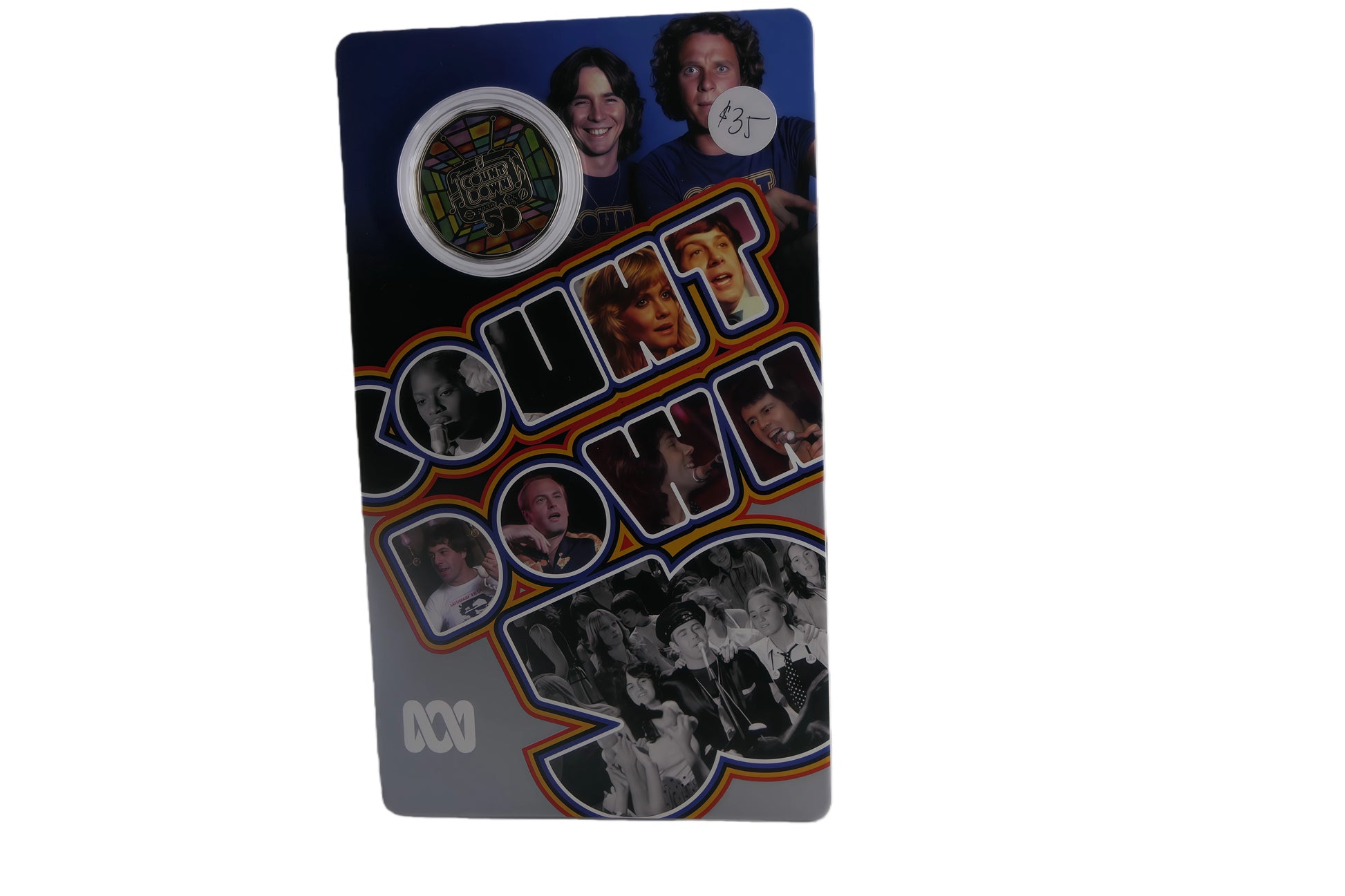 Abc Countdown 50c Coloured Uncirculated Coin Card front