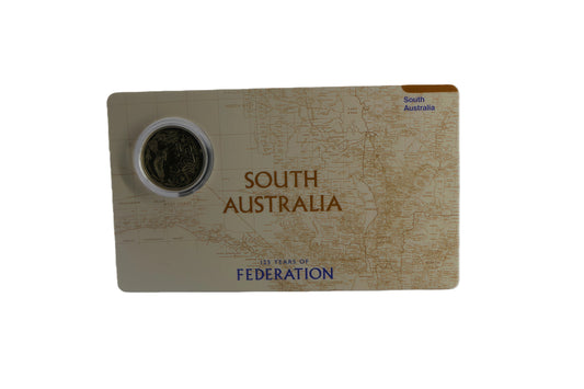 South Australia 125 Years of Federation $2 Coin Card front