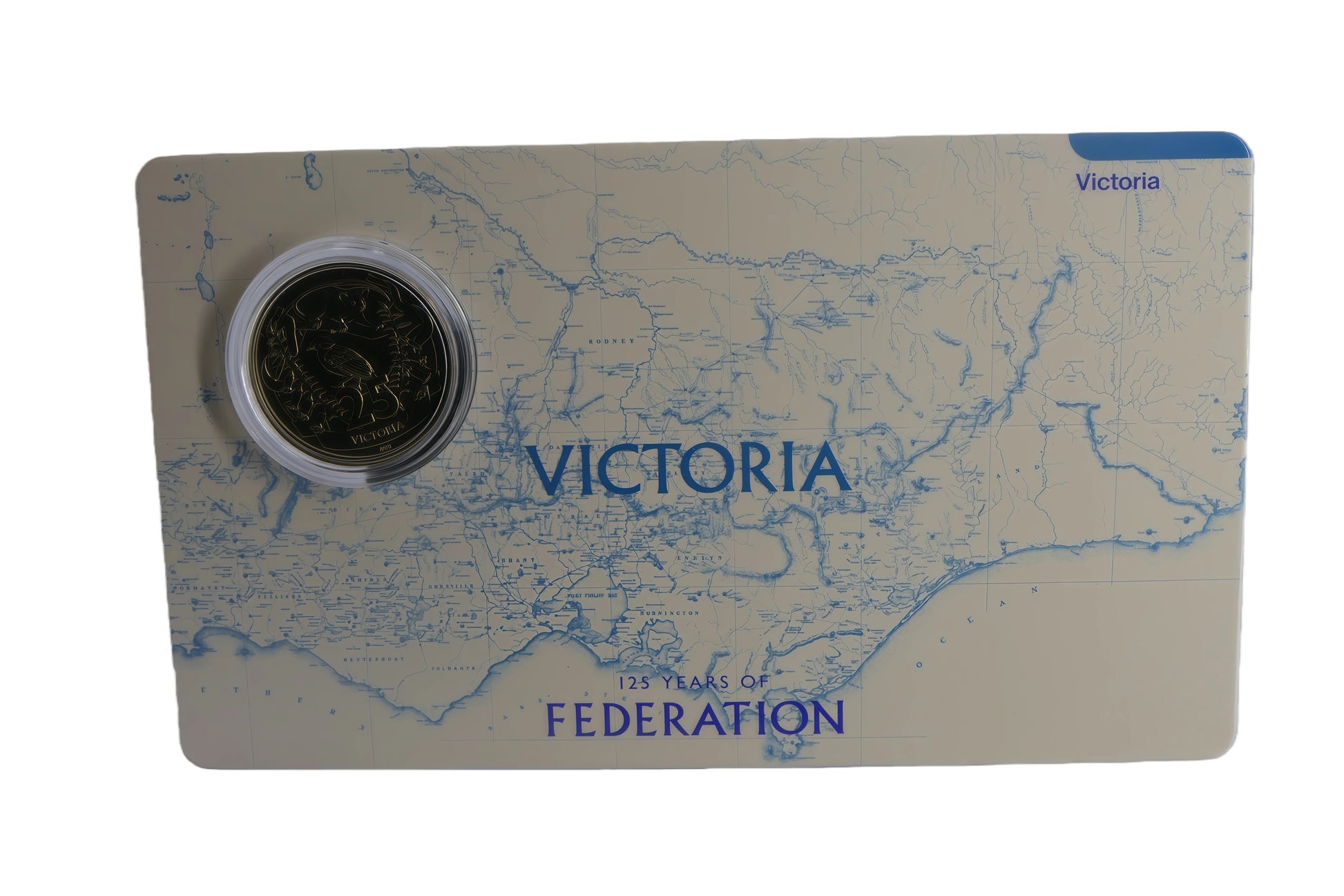Victoria 125 Years of Federation $2 Coin Card front