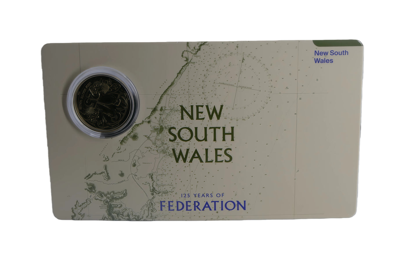 New South Wales 125 Years of Federation $2 Coin Card front