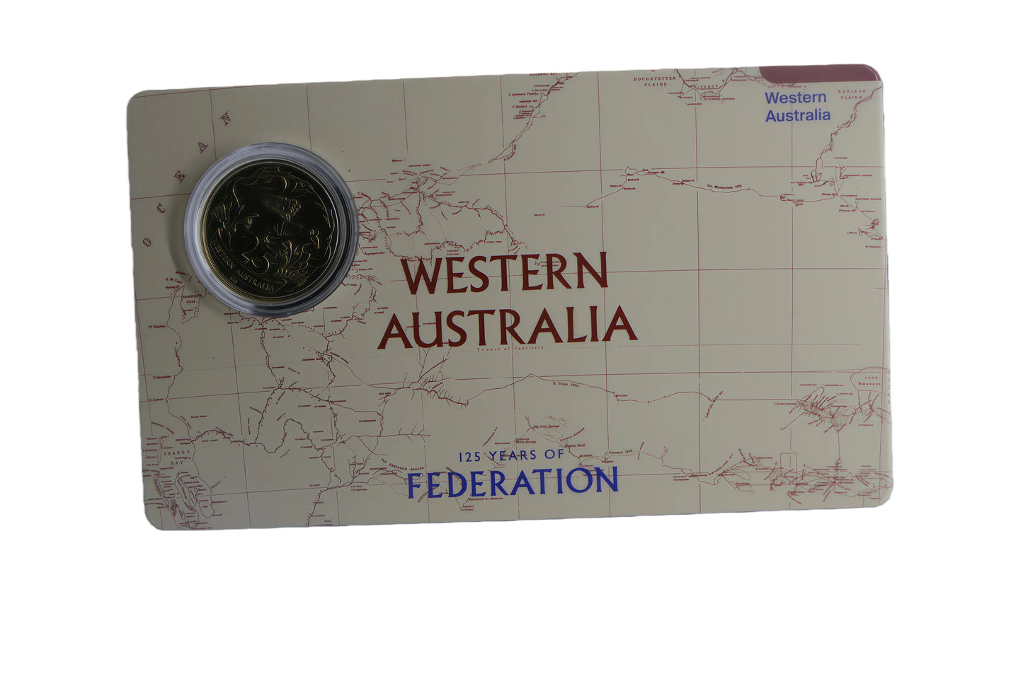Western Australia 125 Years of Federation $2 Coin Card front