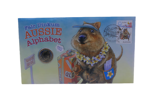 Australia Post Fair Dinkum Aussie Alphabet PNC — Part One front