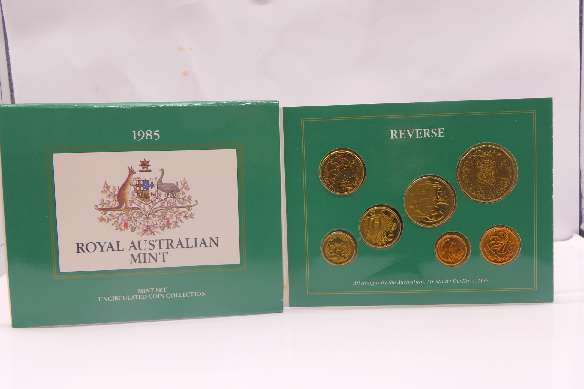1985 Royal Australian Mint Uncirculated Coin Set front
