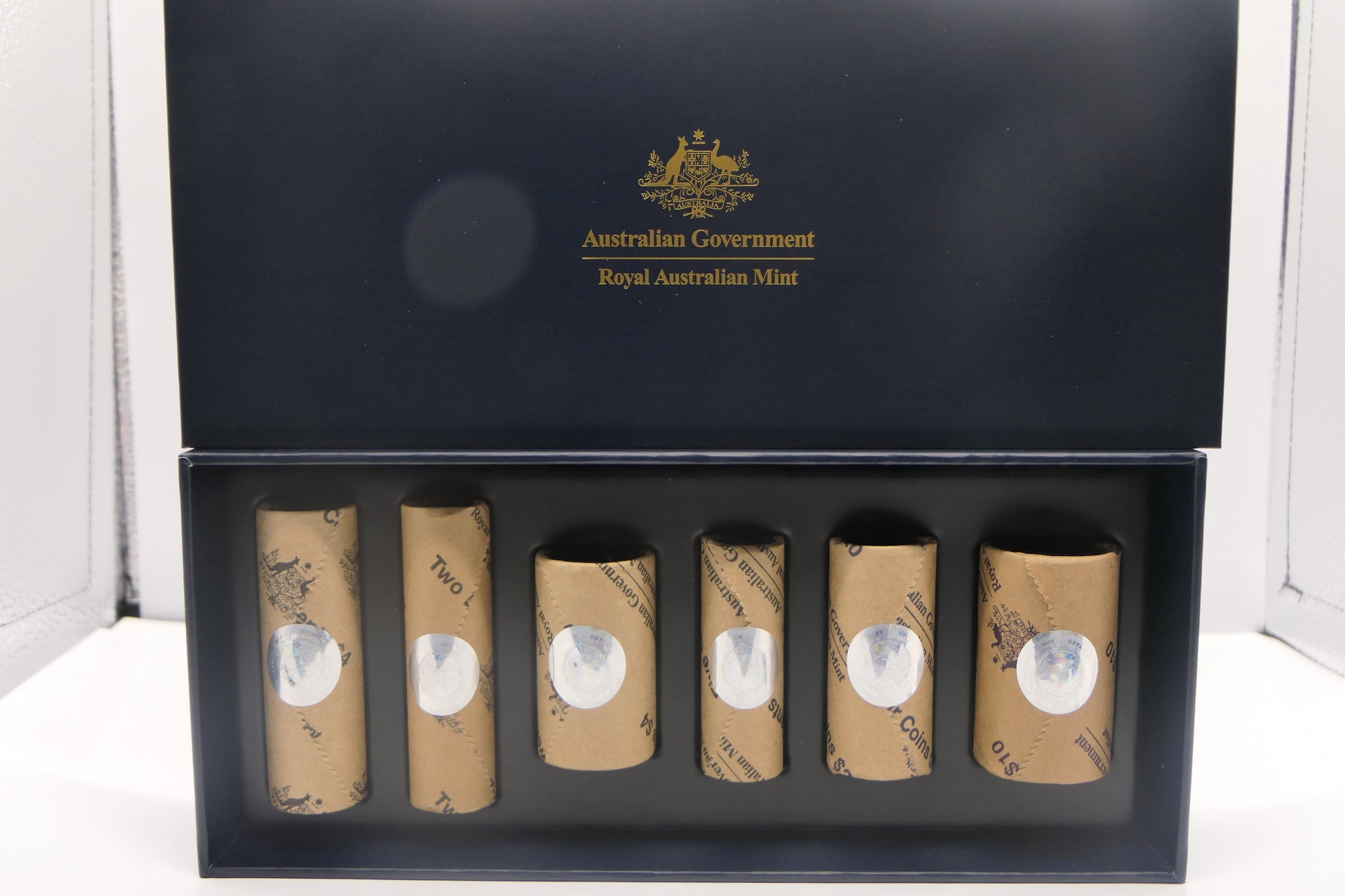 2024 King Charles III Royal Australian Mint Six Coin Roll Set — Premium Black Presentation Box image 3