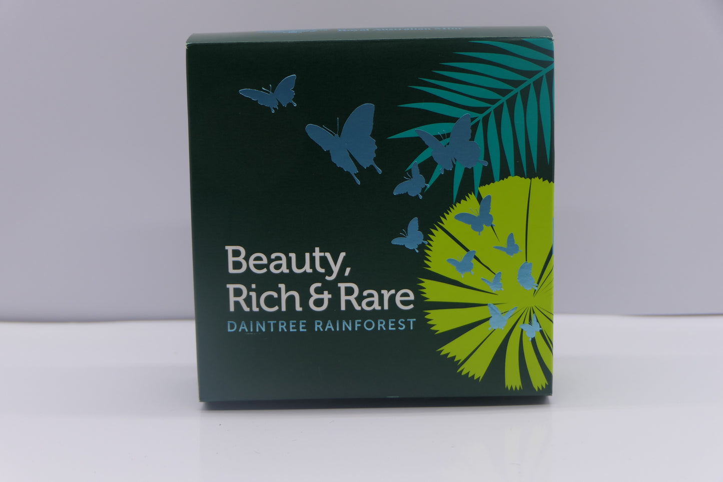 Beauty, Rich & Rare — Daintree Rainforest — $5 Coloured Silver Proof Coin — 1 Oz Fine Silver — Royal Australian Mint front
