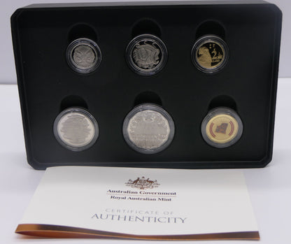 Tastes Like 100 Years of Happy Little Vegemites — Six Coin Set — Royal Australian Mint reverse