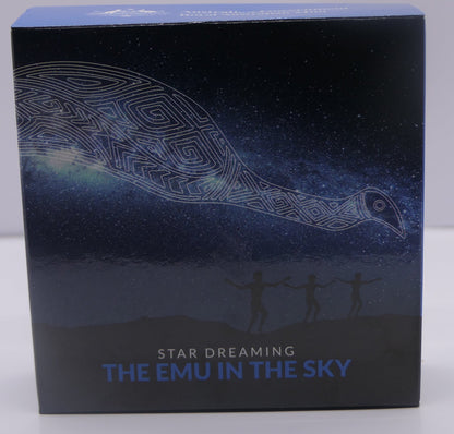 Star Dreaming — the Emu in the Sky — 1/2 Oz Fine Silver Proof Coin — Royal Australian Mint front