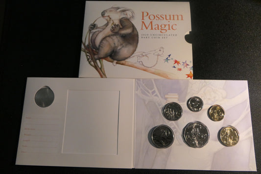 2020 Royal Australian Mint Possum Magic Uncirculated Baby Coin Set front