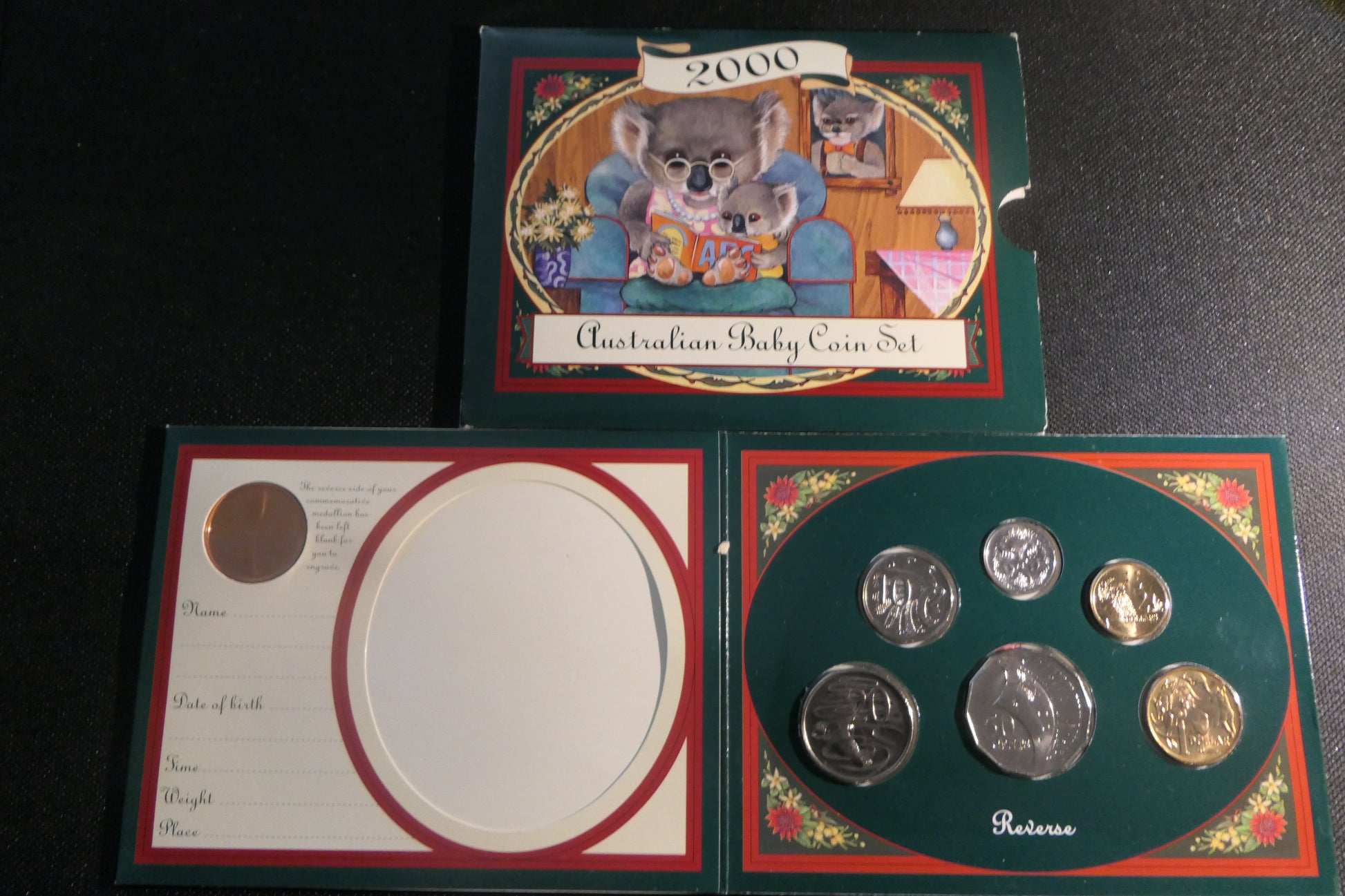 2000 Royal Australian Mint Australian Baby Coin Set Uncirculated front