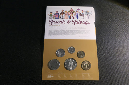 2018 Rascals & Ratbags Uncirculated Coin Set front