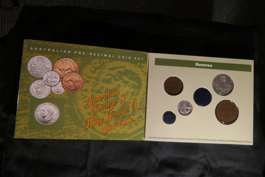 Australian Pre-Decimal Coin Set — Coinage of King George Vi 1938-1952 Reverse front
