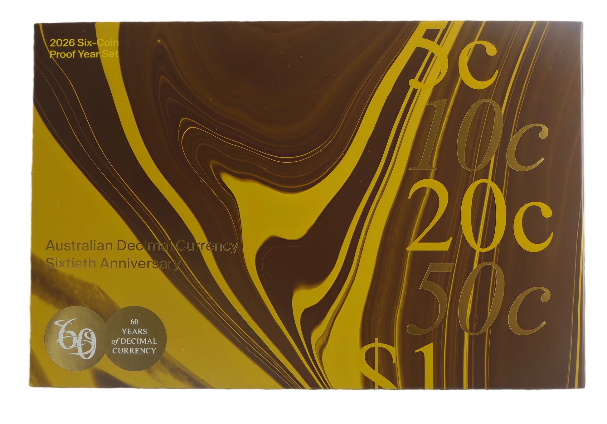 2026 Royal Australian Mint Six Coin Proof Year Set — Australian Decimal Currency 60th Anniversary front