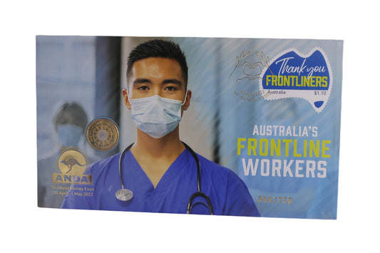 Australia's Frontline Workers PNC (049/750) — ANDA Brisbane Money Expo 2022 front