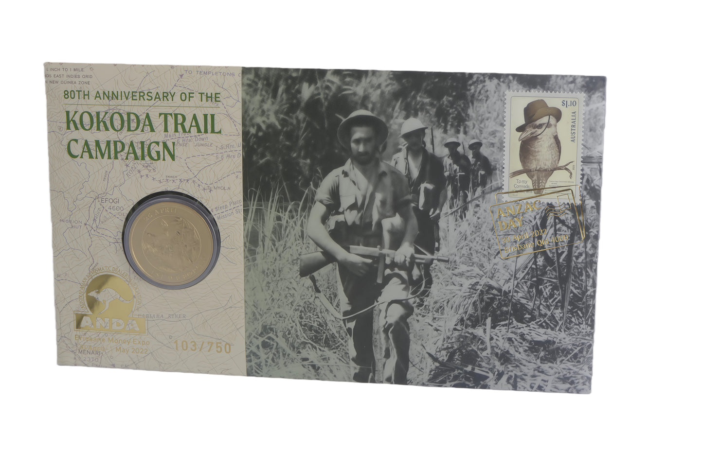 80th Anniversary of the Kokoda Trail Campaign PNC (103/750) front